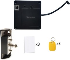 Invisible Cabinet Lock, Hidden NFC Lock DIY RFID Latch with USB Cable Power