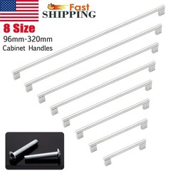 Cabinet Handles Brushed Nickel Bar Pulls Kitchen Drawer Hardware Stainless Steel