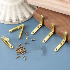6Pcs more corrosion-resistant Small Hinges With Screws Fit For Face Mount