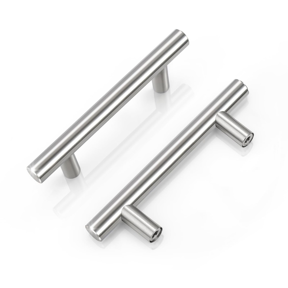 30 Pack Brushed Nickel Pulls 3 Inch Hole Center Drawer & Cabinet Handles
