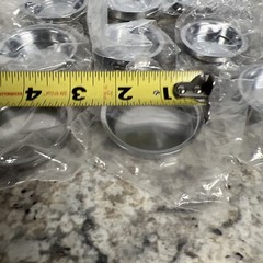 12 NOS IVES CHROME PLATED DOOR DRAWER PULLS KNOBS HARDWARE Multi Size