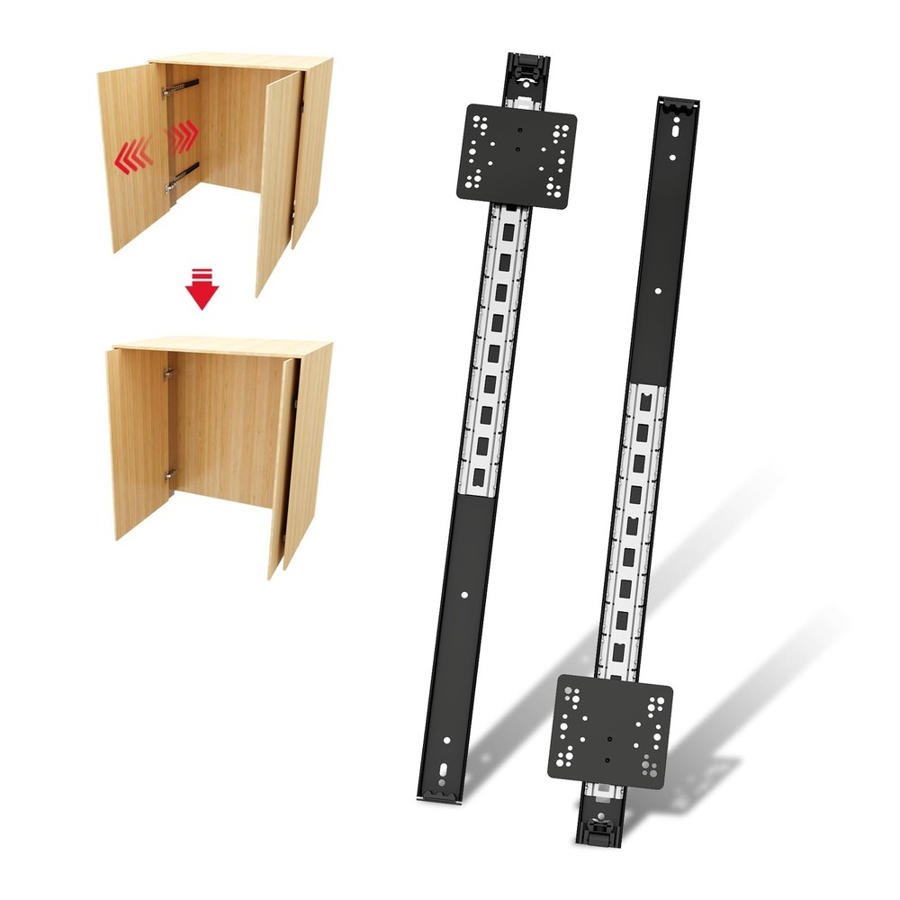 Pocket Door Slides 26 Inch, 30 lb Load Pocket Door Hardware, Full Extension B…