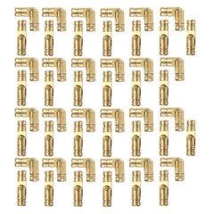 50Pcs Invisible Barrel Hinges, 4x15mm Brass Concealed Hinge Gold USA