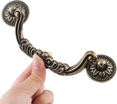 Elegant Bronze Drawer Pulls: 5 Piece 6.2 Inch Drop Bail Handles for Furniture