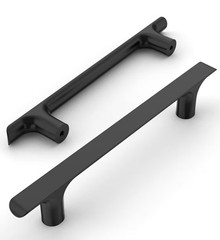 10-pack Amerdeco Matte Black Cabinet Kitchen Drawer Handles Pulls 5 Inch 128 mm