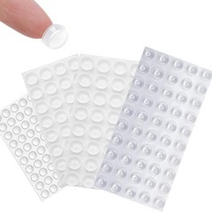 Cabinet Door Bumpers 164 Pack, Clear Silicone Self Adhesive Bumper Pads | No Sla