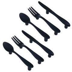 Creative Cabinet Knobs 6pcs Spoon Knives Forks Pulls 3-Inch Hole Center