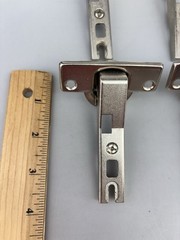 Hettich 10 X 45 Degree Nickel Overlay Cabinet Hinge Euro Style Germany