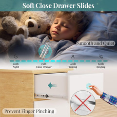 22″ Soft Close Drawer Slides, 5 Pairs, 100LB Capacity, Full Extension