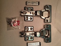 25 Pairs CABINET DOOR HINGE Self Close Full overlay Concealed Euro 110° degree
