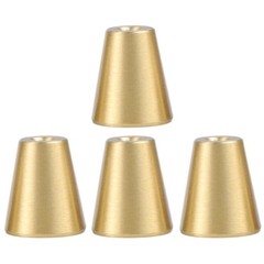 Elegant Solid Brass Handles for Cabinets 4PCS Tapered Design for Home Decor