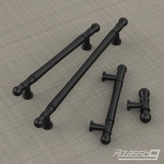 10 Pack AL6098MB Matte Black Cabinet Knobs 2.4 Inch 60mm Kitchen Hardware
