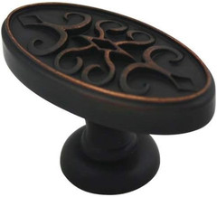 25 Oil Rubbed Bronze Oval Cabinet Knobs – 1.75″ Length, Pack of 25