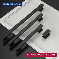 Asidrama 10 Pack 5 Inch(128mm) Matte Black Kitchen Cabinet Handles, Cabinet Pull