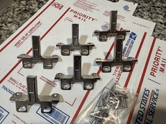( 6 Ea) Grass Cabinet Hinge Slide-On Face Frame Mounting Base Plates 1000 Series