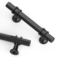 10 PCS 3 Inch 76mm Matte Black Kitchen Cabinet Handles Cupboard Pulls