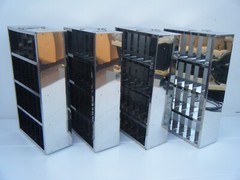 Lot 4 Big lightweight shiny unfinished Aluminum Boxes for making Solar Sun Oven