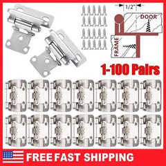 1/2″ Overlay Semi Partial Wrap Kitchen Cabinet Hinges Self Closing Cabinet Hinge