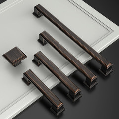 10 Pack Oil Rubbed Bronze 5 Inch(128Mm) Hole Centers Kitchen Cabinet Pulls Cabin