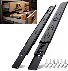 1 PAIR – Homands Heavy Duty Full Extension Drawer Slides Steel 10” Soft Close