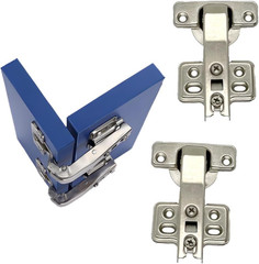 2 Pieces of 90-Degree Blind Corner Cabinet Hinges, Soft-Close Concealed Hinges f