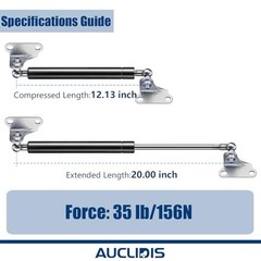 20 Inch Gas Strut Shock Spring Lift Support for RV Door Bed 20 inch 35lb/156N