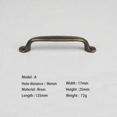 Antique Brass Cabinet Pull Coffee Color Handles for Cabinets and Drawers