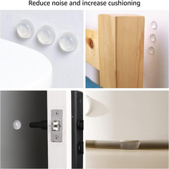 Cabinet Door Bumpers, Clear Self Adhesive Pads for Surface Protection, Noise Red