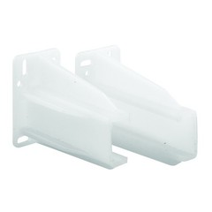 Prime-Line MP7227 Drawer Track Back Plate, 5/16 in. x 7/16 in., White