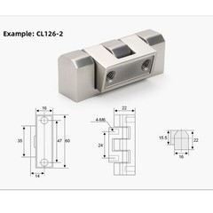Stainless Steel Hinge 304 for Panel Mounting in Harsh Industrial Settings