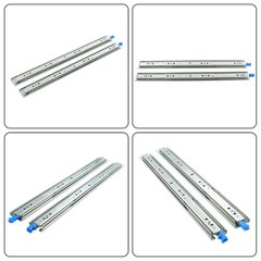 26″ Locking Drawer Slides 250lb Heavy Duty Ball Bearing Full Extension With Lock