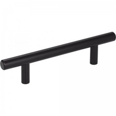 Elements Naples 3.75 Center-to-Center Matte Black Cabinet Bar Pull 156MB Handle
