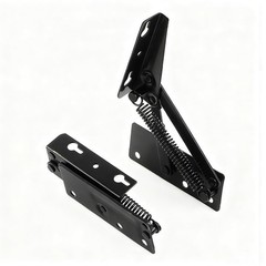 2 PCS Heavy Duty Spring Hinge Storage Box FlipUp Support Slow Close Lift