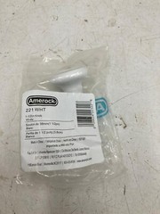 Amerock Cabinet Drawer Knob White 1-1/2″ 38mm 221WHT Lot Of 2