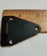 VTG Mckinney Hammered Forged Iron Dead Black 3/8″ Offset Latch Cabinet Hardware