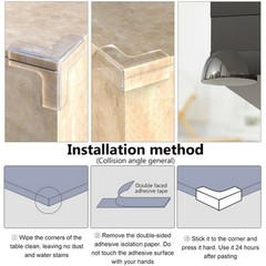 4pc Clear Rubber Furniture Corner Edge Baby Safety High Quality Corner Protector
