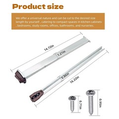 Metal Drawer Slide Replacement for Various Dressers and Nightstands, Drawer1548