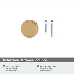 | Cabinet Knob | | 1-1/2 inch (38 mm) Diameter | Exceed | 1 Champagne Bronze