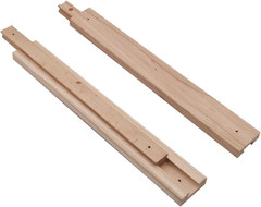 Wooden Drawer Slides 17-3/4 Inches Classic Wood Center Guide Track with Slide Gl
