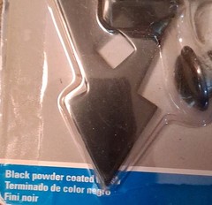 National Hardware Ornate 7in Black Powder Coated T Hinges 2 Pack Removable Pin