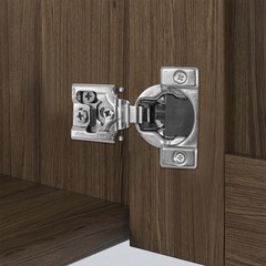 Redunest 3/4 Inch Soft Close Cabinet Hinges 50 Pack Satin Nickel