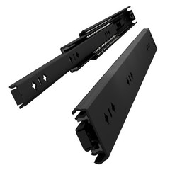 Vadania 36 Heavy Duty Drawer Slide Without Lock A53 Black-Electroplated