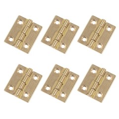 Mcredy Brass Hinges,1 Inch Jewelry Box Hinge Gold Small 1 Inch,