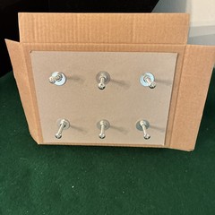 Set 6 Glass Crystal Cabinet Knob Drawer Pull ROUND Faceted NEW UNUSED 1.75”D 1.5