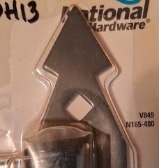 National Hardware Ornate 7in Black Powder Coated T Hinges 2 Pack Removable Pin