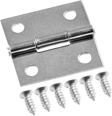 Elegant 6-Pack 1 Inch Stainless Steel Butt Hinges for DIY Crafts & Cabinets