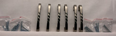 Set of 6 Satin Nickel Finish Pulls 3 3/4″ CTC Elegant Design M5