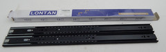 Black Soft Close Drawer Slides Full Extension Heavy Duty 100LB Rails