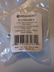 NEW Lot of 4 Brainerd P11747V-SN-C 1-3/16” Kitchen Cabinet Hardware Knob Pull