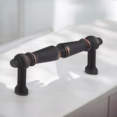Richelieu Hardware 3 3/4 in. (96 mm) Oil-Rubbed Bronze Cabinet Pull 4-pack